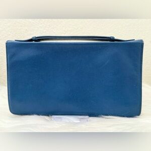 TIFFANY AND CO. Peretti Leather Zip Around Clutch/ Wallet